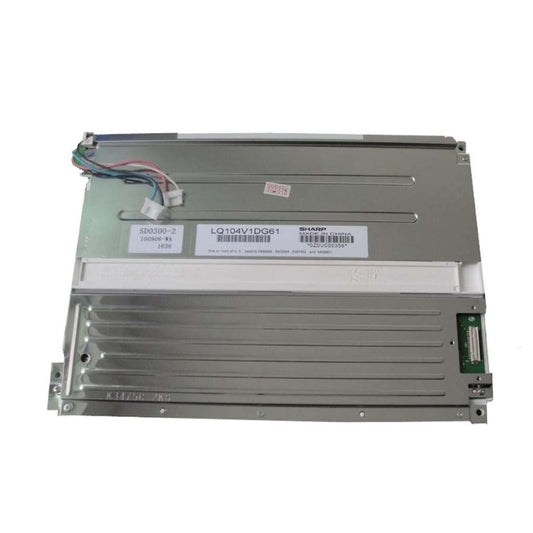 Backside of LQ104V1DG61 TFT LCD module with model label and connector layout