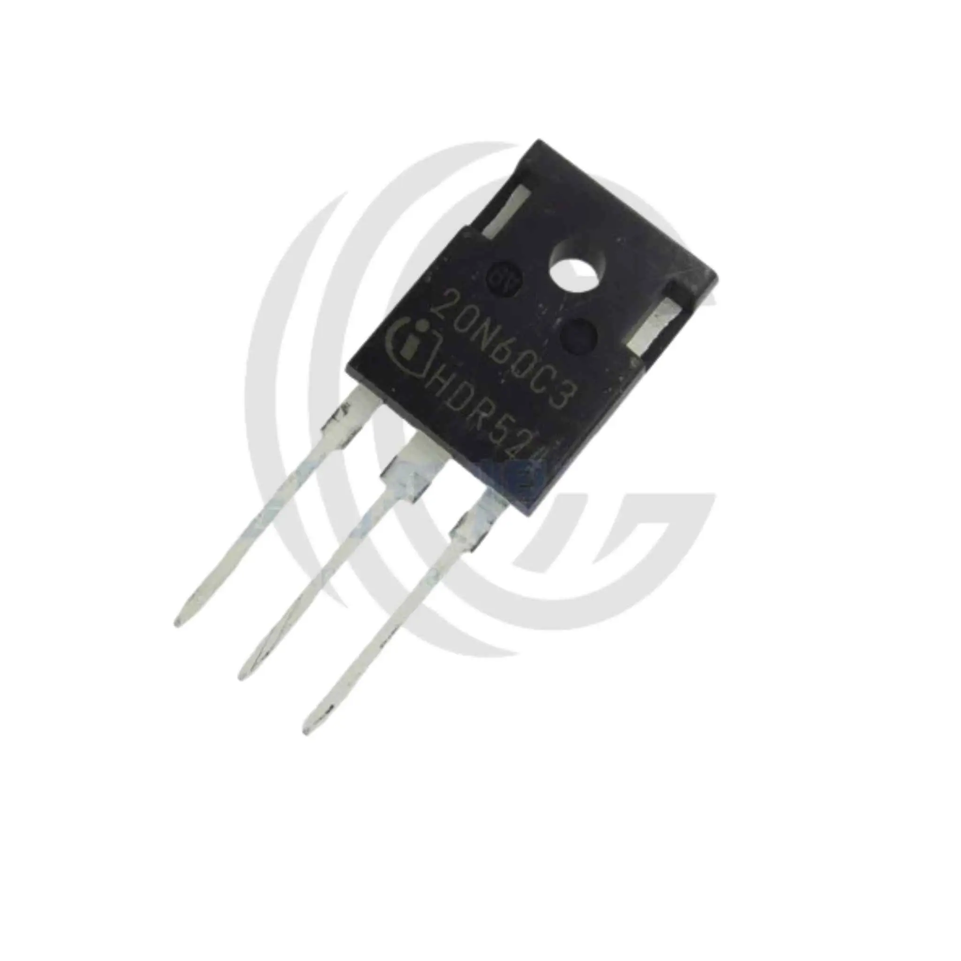 20N60C3 Black Three-Pin Electronic Transistor Component