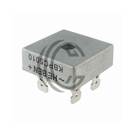 The Component Centre KBPC5010 metal bridge rectifier with four terminals for electrical circuits