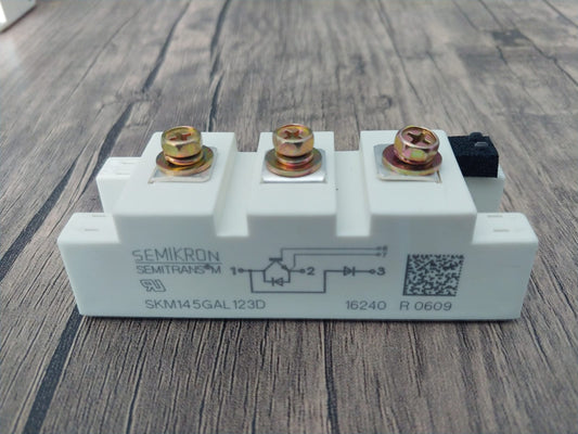 SKM145GAL123D Semikron Semiconductor Module with Three Terminals for Electrical Applications