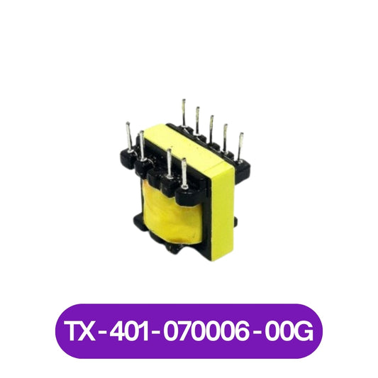 401-070006-00G PCB transformer yellow laminated core through-hole pins by The Component Centre