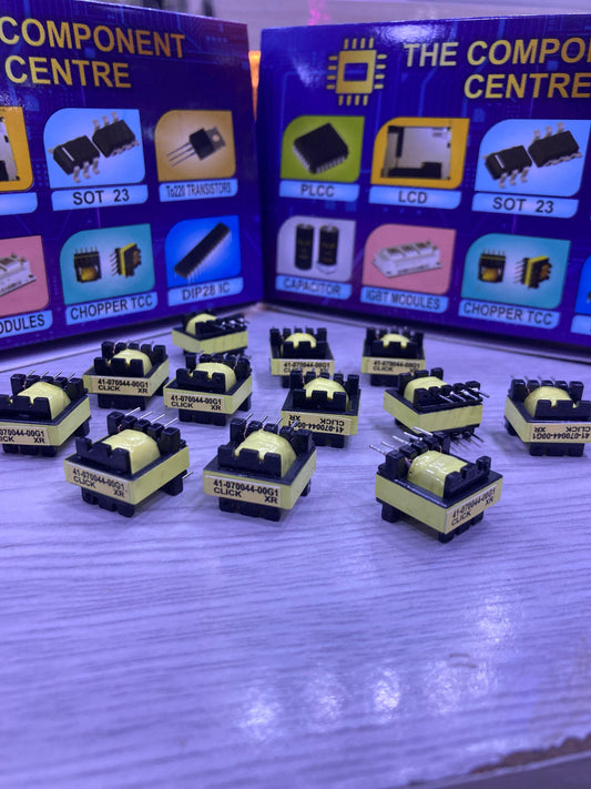 TX 401-070044-00G electronic components displayed on a table with The Component Centre packaging in the background