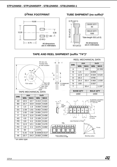 P12NM50FP MOSFET Transistor 500V 12A | Best Price in Pakistan