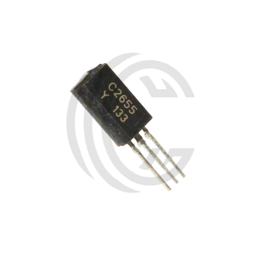 2SC2655 transistor electronic component with three metal leads for circuit applications