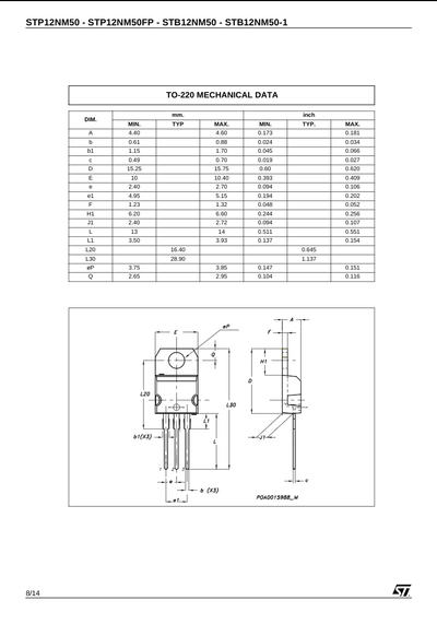 P12NM50FP MOSFET Transistor 500V 12A | Best Price in Pakistan