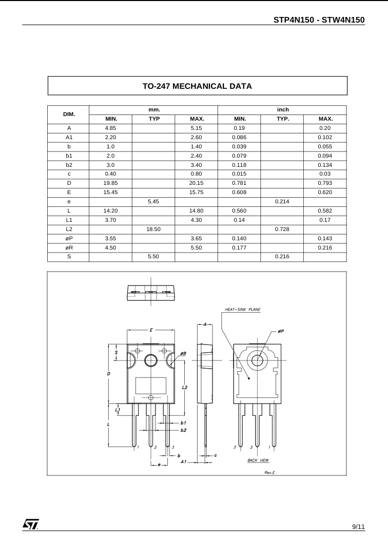 STW4N150 N-Channel MOSFET – Best Price in Pakistan