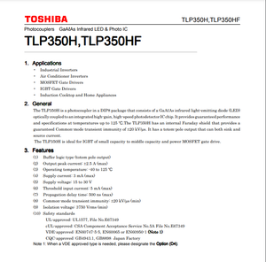 TLP350H Toshiba SMD Optocoupler -