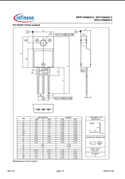 15N60C3 TO-220 600V MOSFET Transistor for Power Circuits in Pakistan