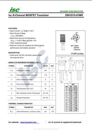 K3515 TO-220 Transistor Available in Pakistan