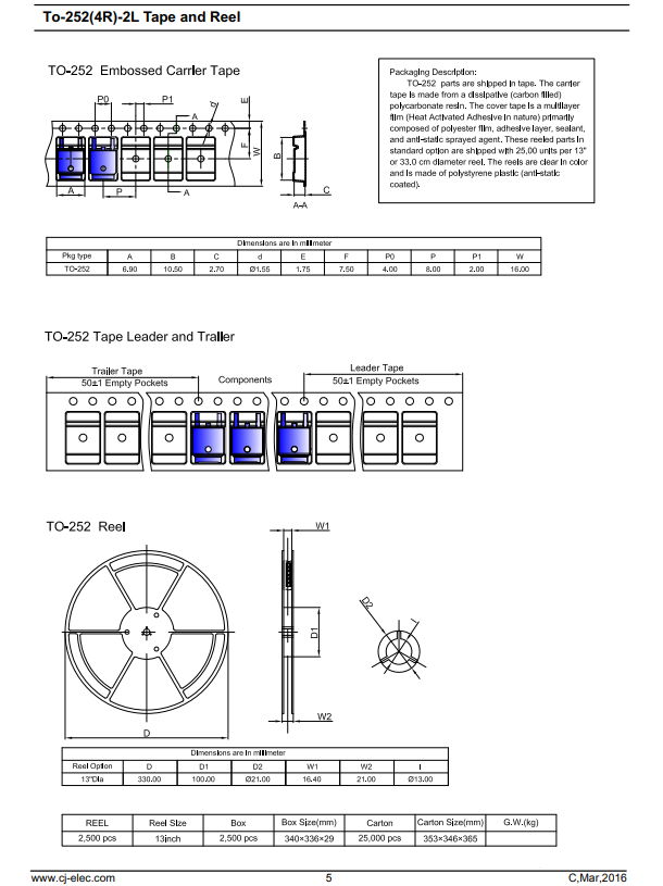 2SA1952 PNP Transistor TO-252 | High Performance Transistor