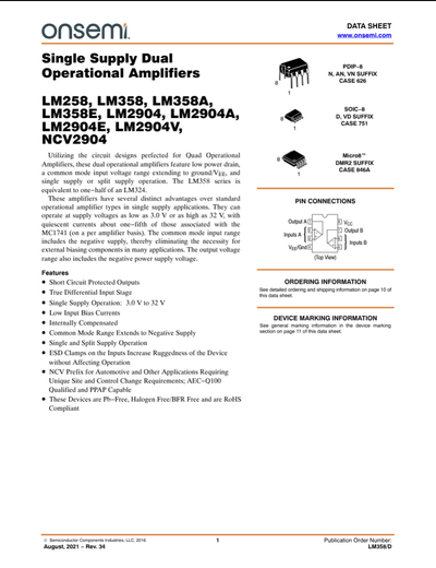 LM358 OP AMP Operational Amplifier Dip IC In Pakistan