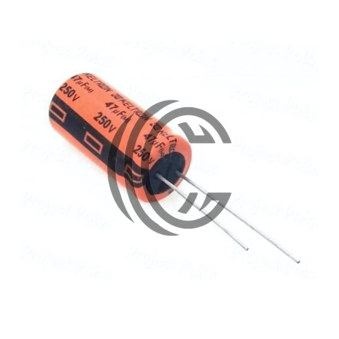 47uF 250V Electrolytic Capacitor Available in Pakistan