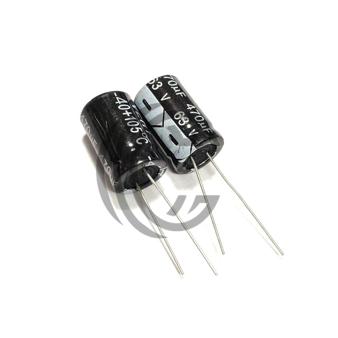 63V 470uF 13x20mm Aluminum Capacitor Available in Pakistan