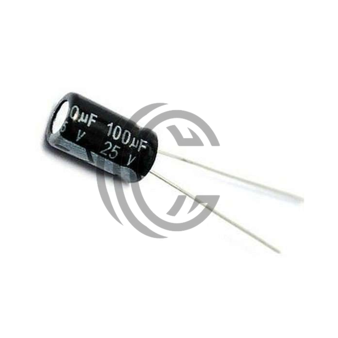 100uF 25V Electrolytic Capacitor - Best Price in Pakistan