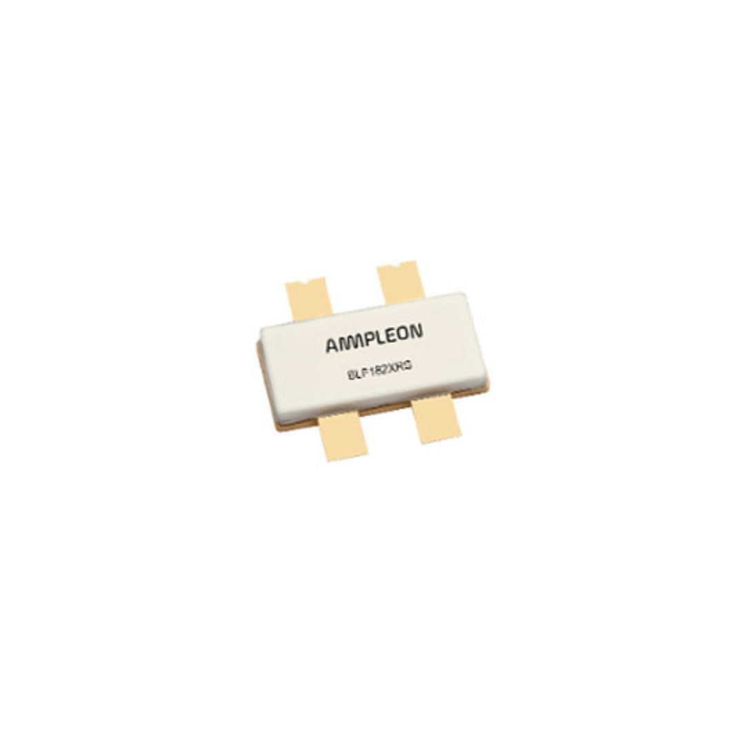 AMPLEON BLF182XR RF transistor component with four gold terminals for electronic applications