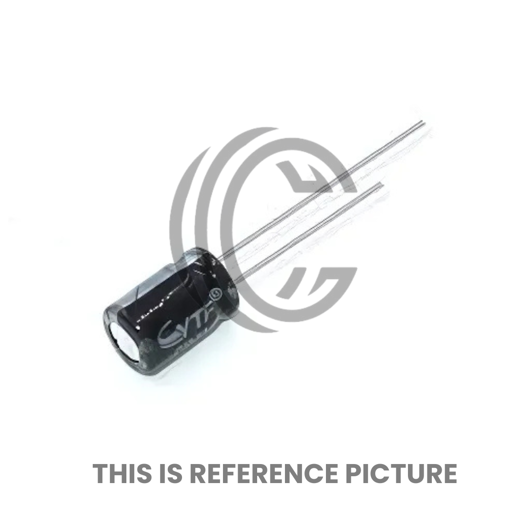 330uF 25V electrolytic capacitor with axial leads from The Component Centre for electronic circuits