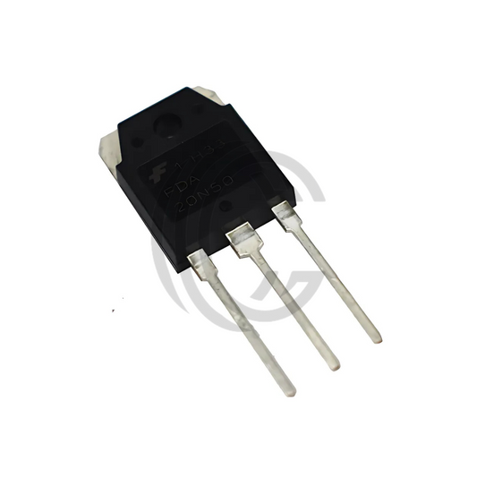 20N50 power transistor with three metal leads and black casing from The Component Centre