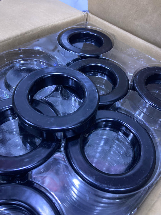 3 Inch Ferrite Ring black electrical component neatly arranged in clear plastic packaging