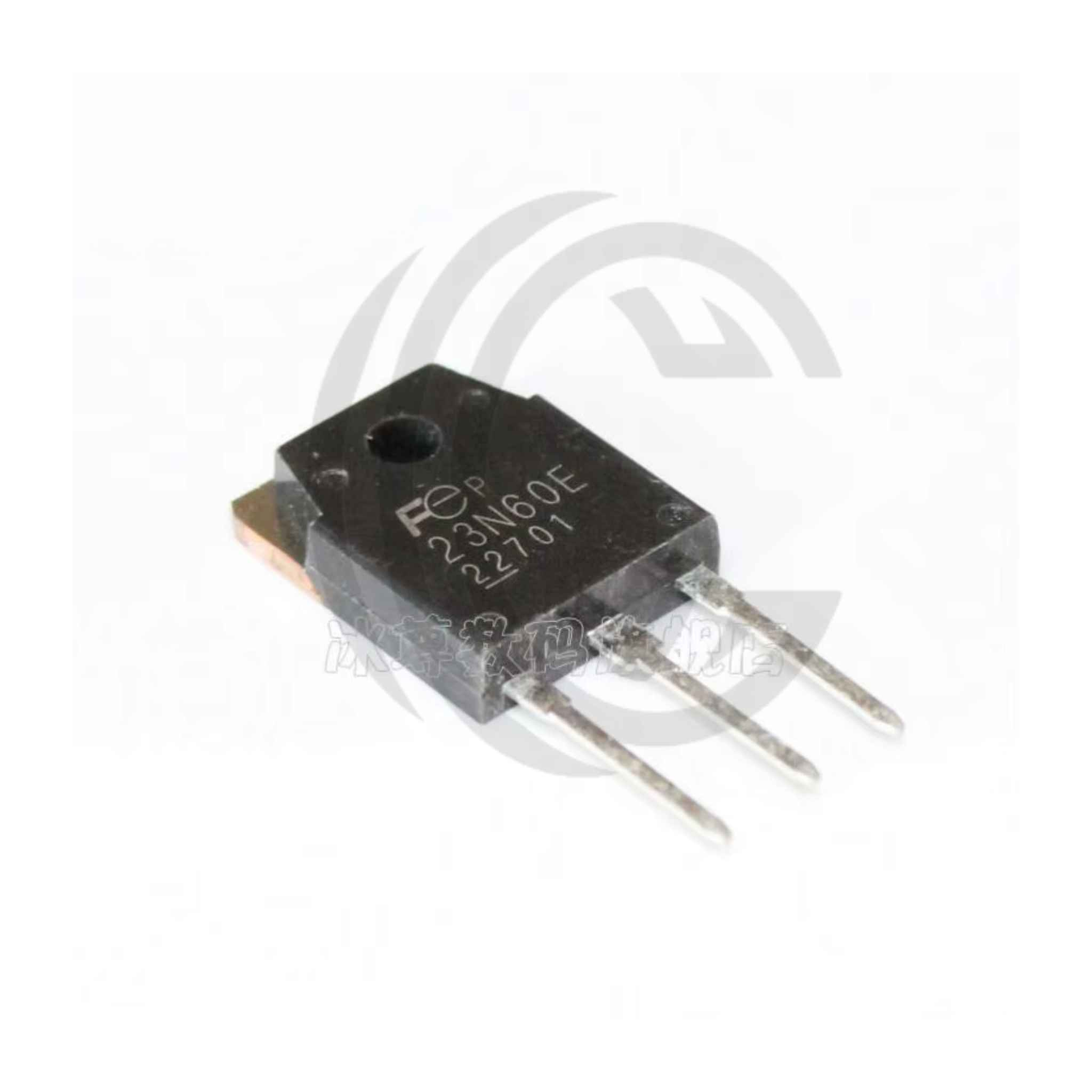 23N60E power transistor component with three metal pins by The Component Centre