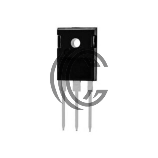FGH75T65 power transistor with three metallic legs and black rectangular casing from The Component Centre