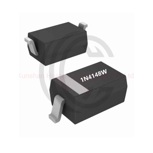 1N4148W surface mount diode components in black with silver leads from The Component Centre
