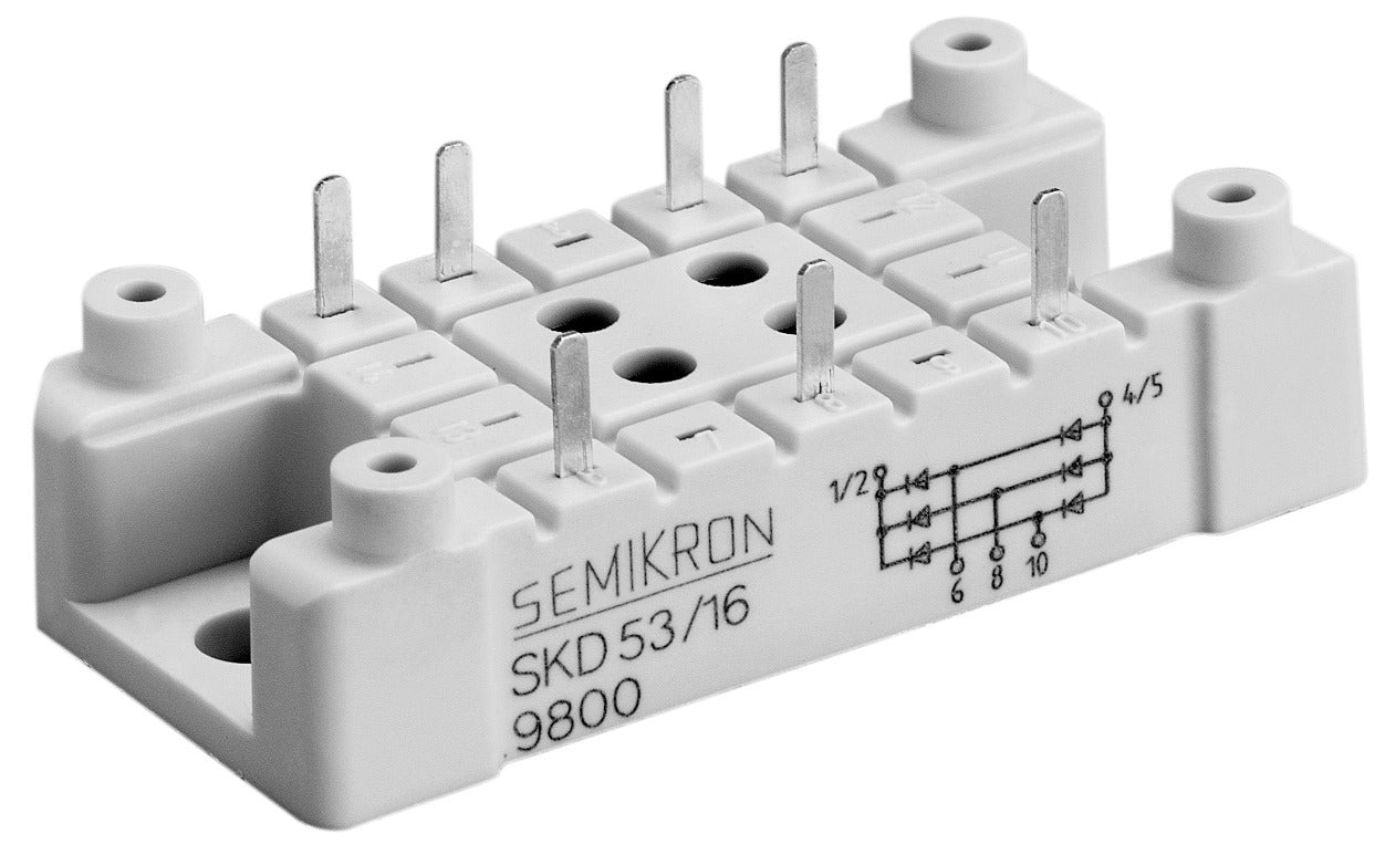 SKD 33/16 1600V, 33A Three Phase Diode Bridge Module