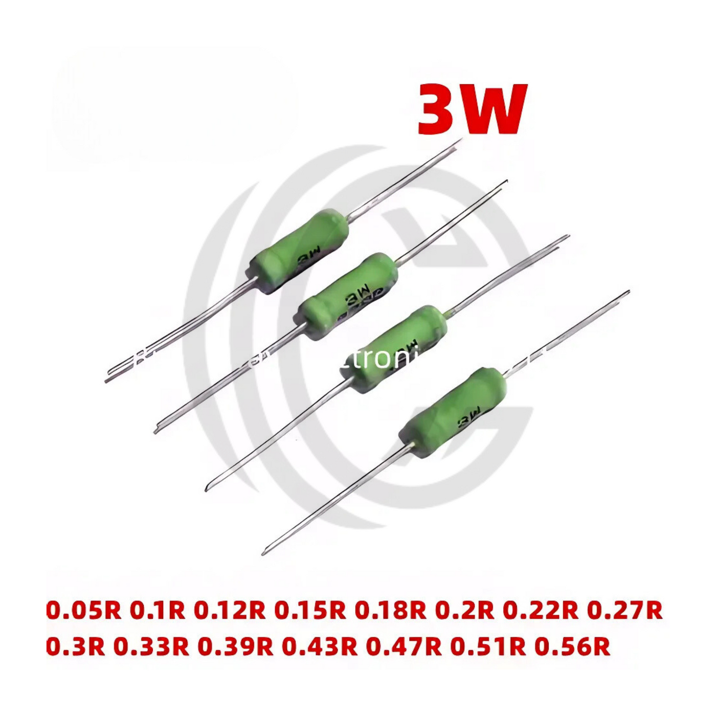 0.15R to 0.56R 3W Resistor Available in Pakistan