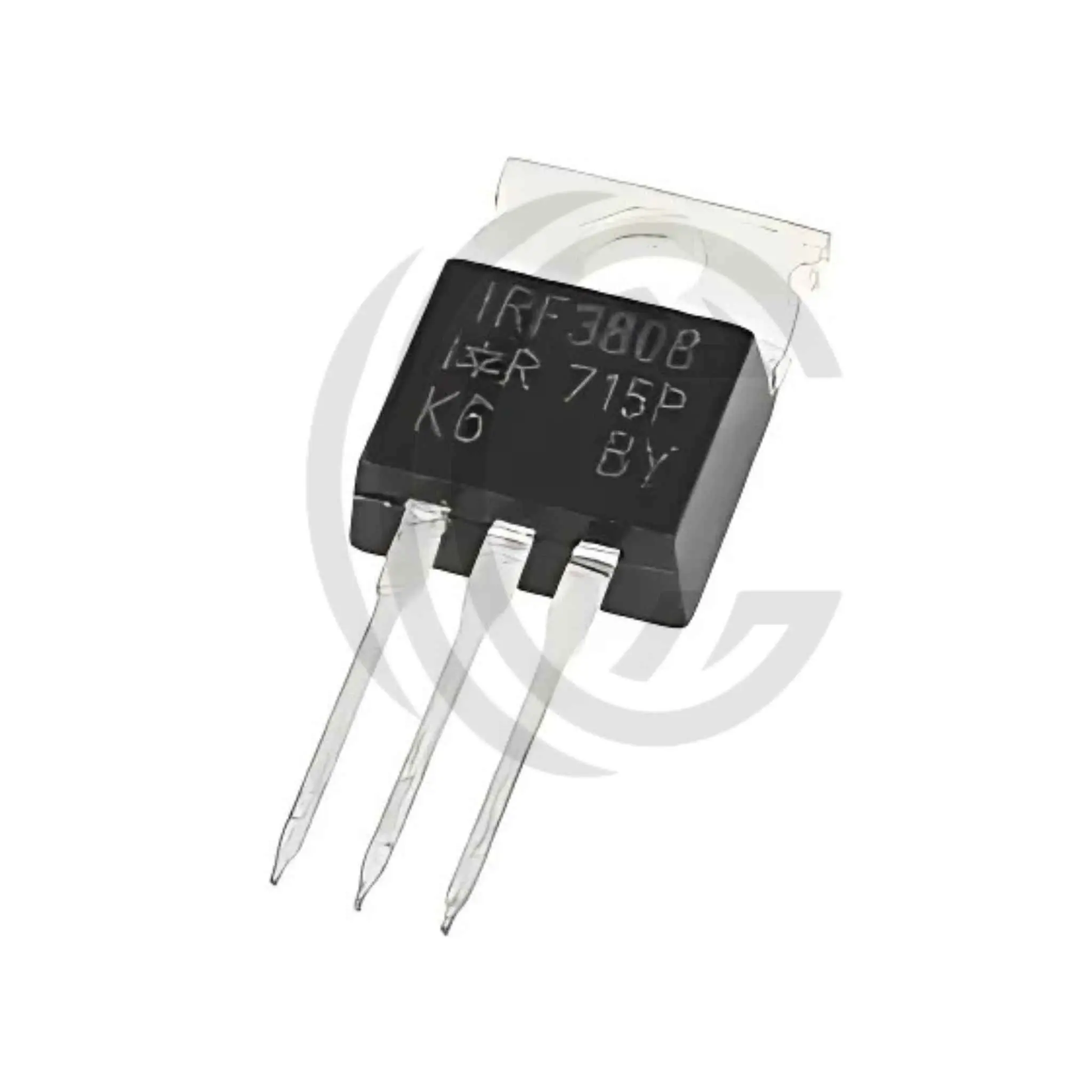 IRF3808 N-channel power MOSFET transistor with three metal pins