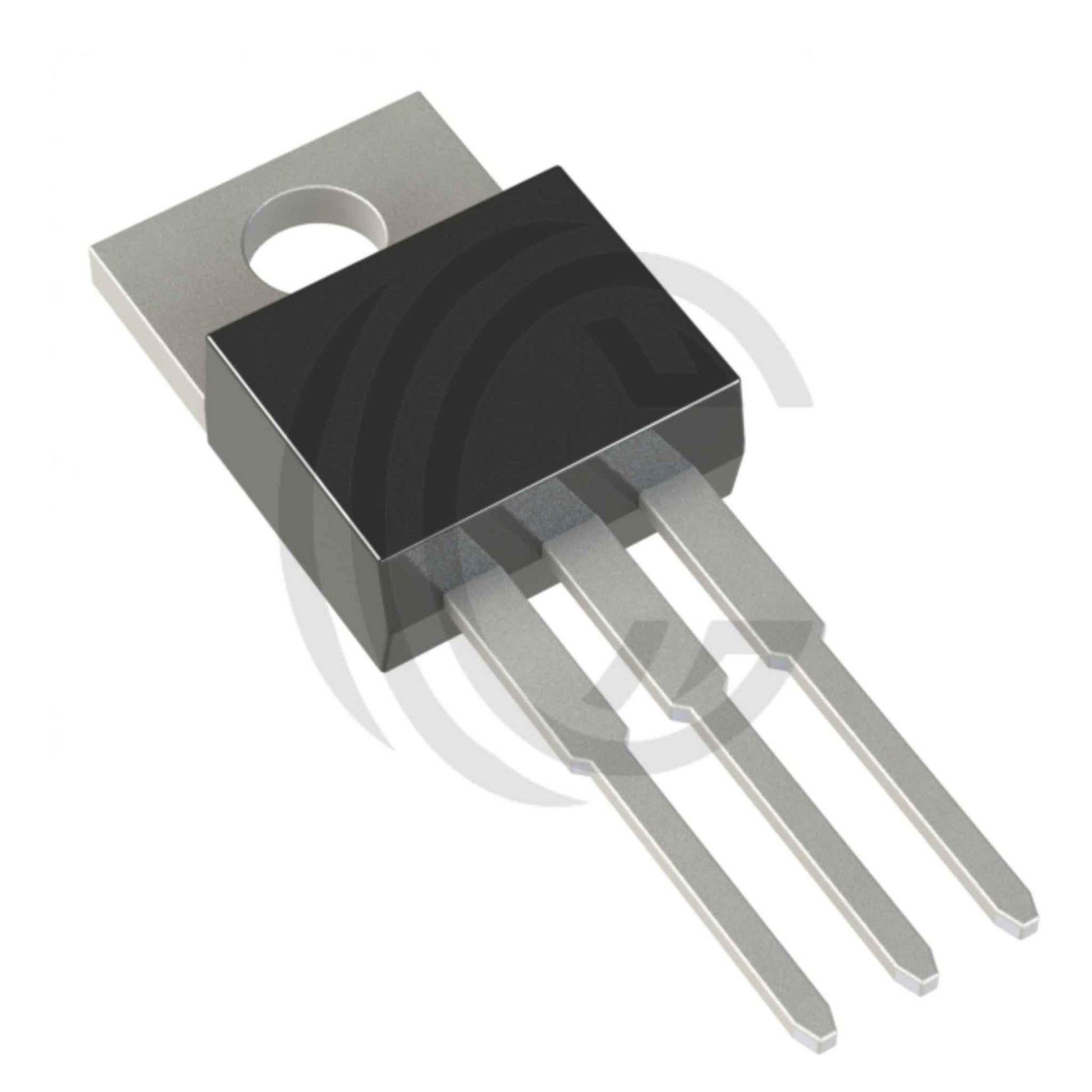 IXFP7N100P electronic transistor component with three metal legs and mounting hole from The Component Centre