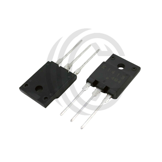 K1413 electronic component transistor with three metal leads