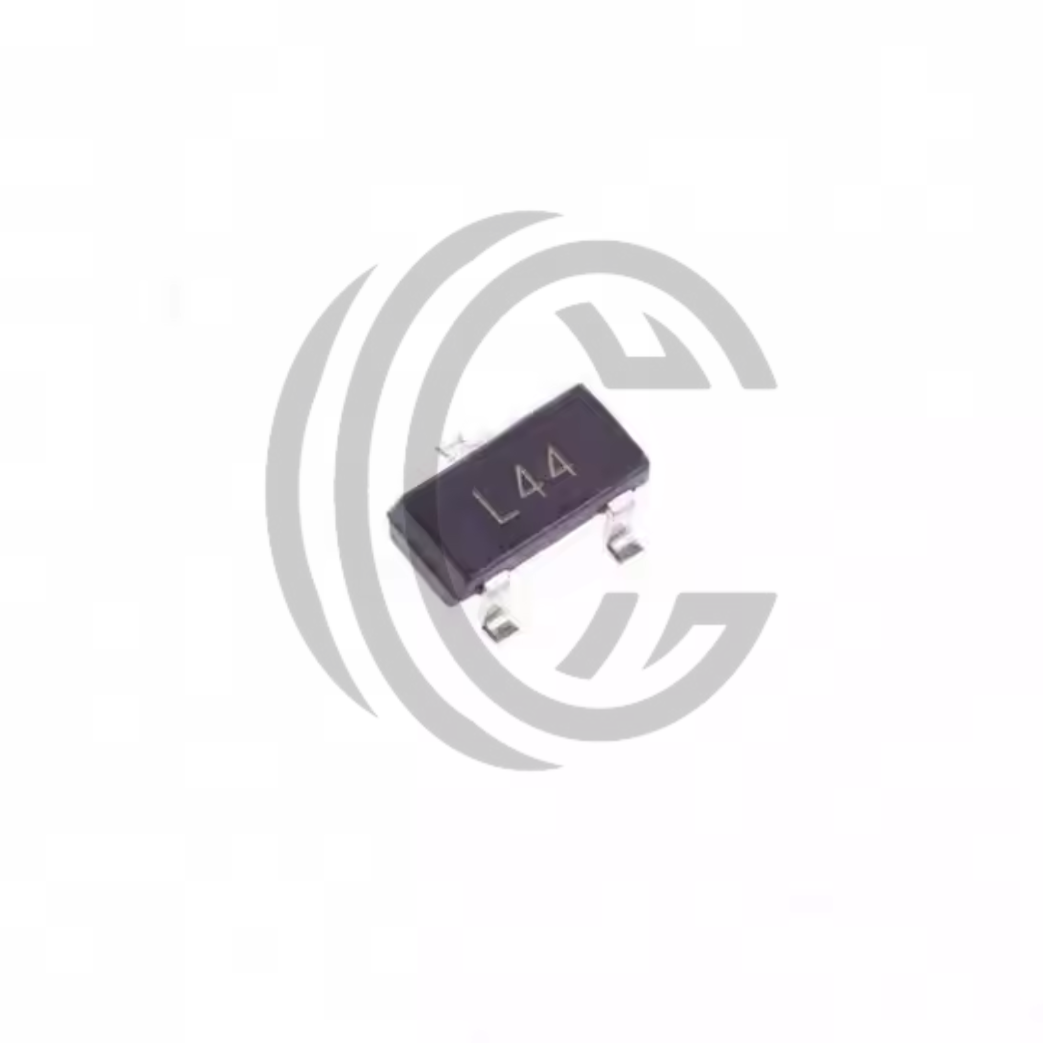 The Component Centre L44 electronic surface mount component with three metal terminals
