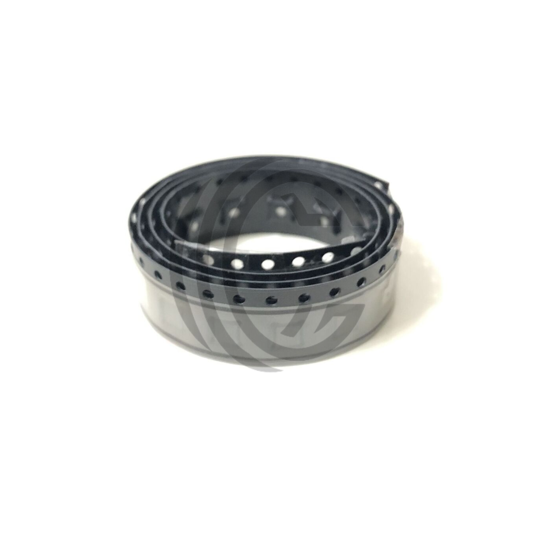 Rolled black tape strip with evenly spaced holes featuring NSI6602A from The Component Centre