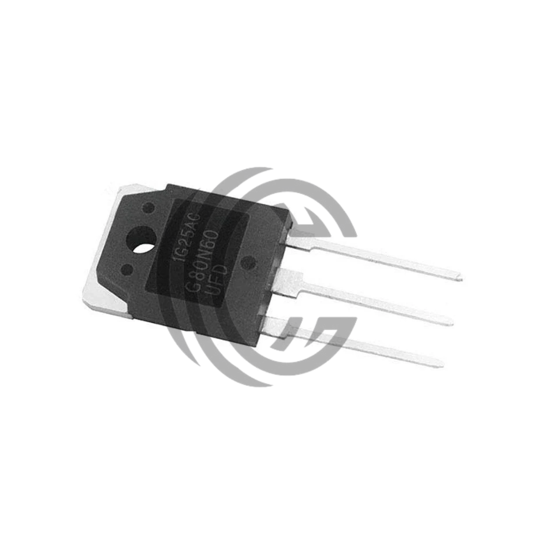 FGH80N60FD2 power transistor with three metal pins from The Component Centre