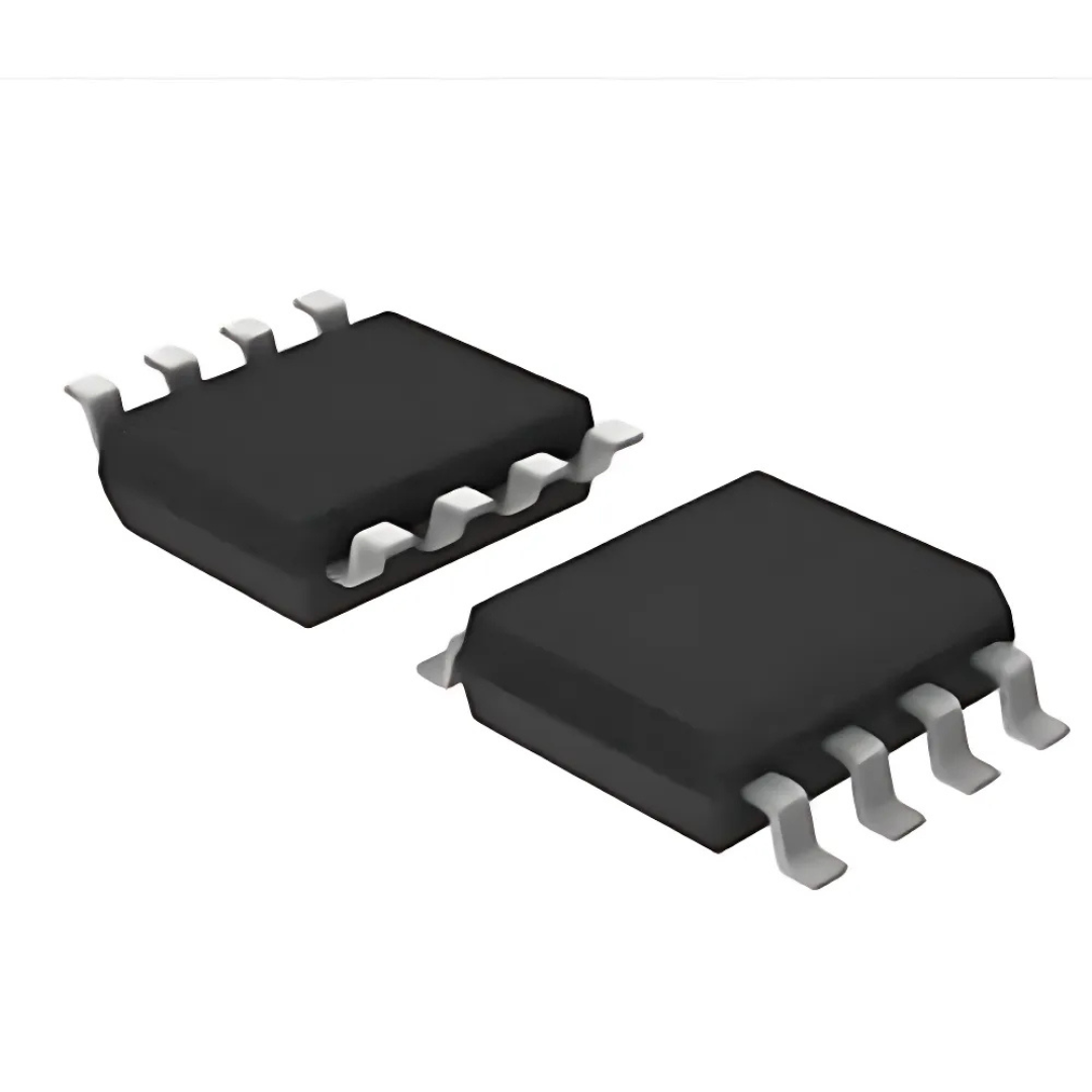 OP07 integrated circuit chip with eight pins in black casing from The Component Centre