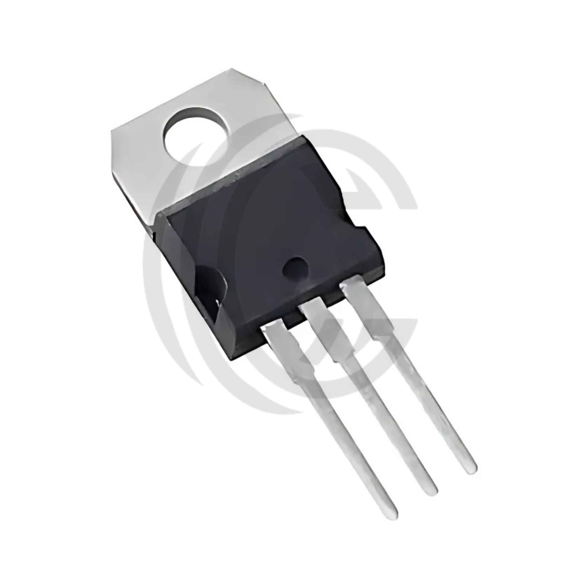 RHRP860 electronic transistor component with three metal pins and mounting hole from The Component Centre