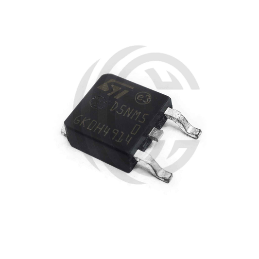 STD5NM50 electronic component transistor with three metal leads 