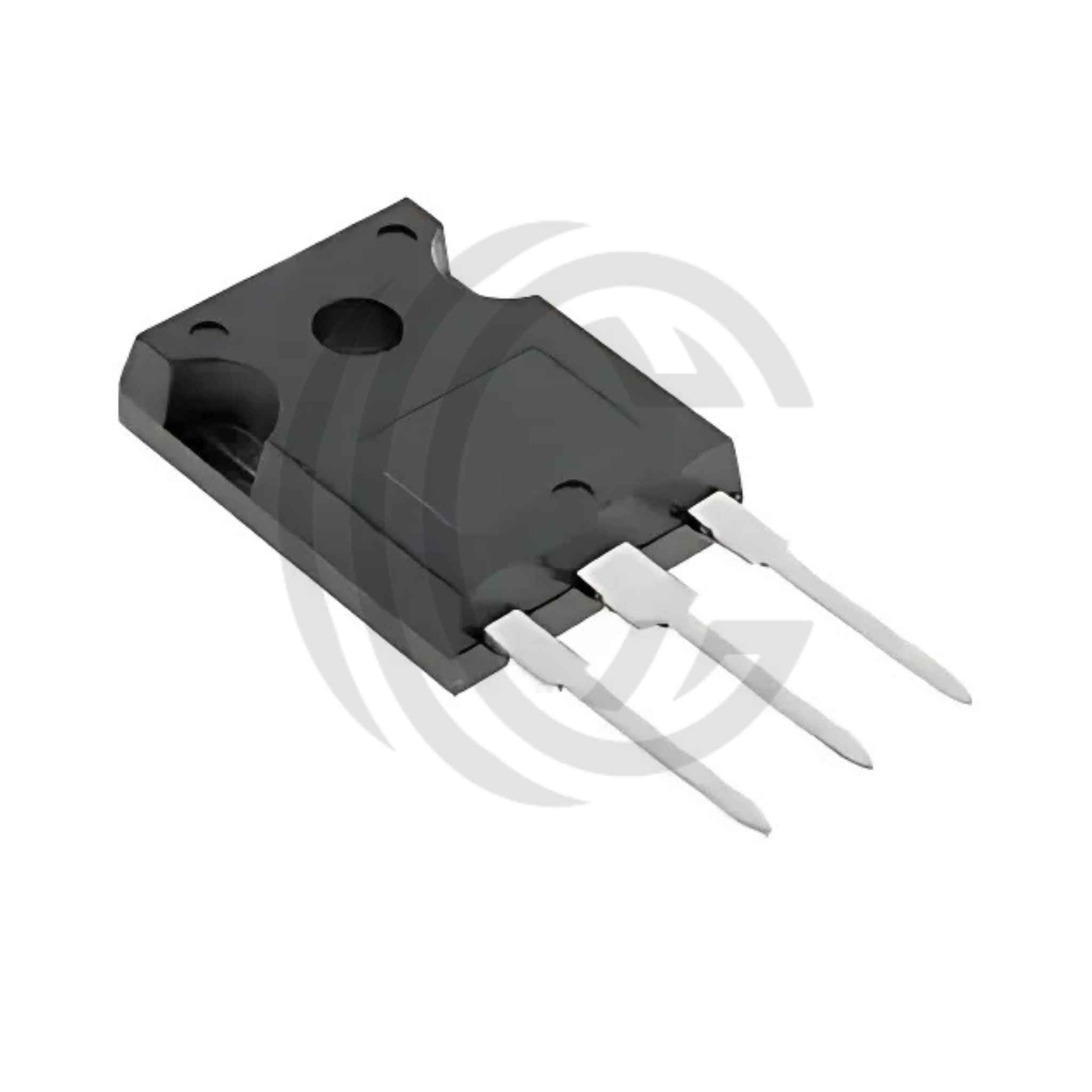 STW4N150 power transistor component with three metal leads