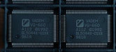 VADEM VG-660 integrated circuit chips in antistatic tray showing chip markings and pins