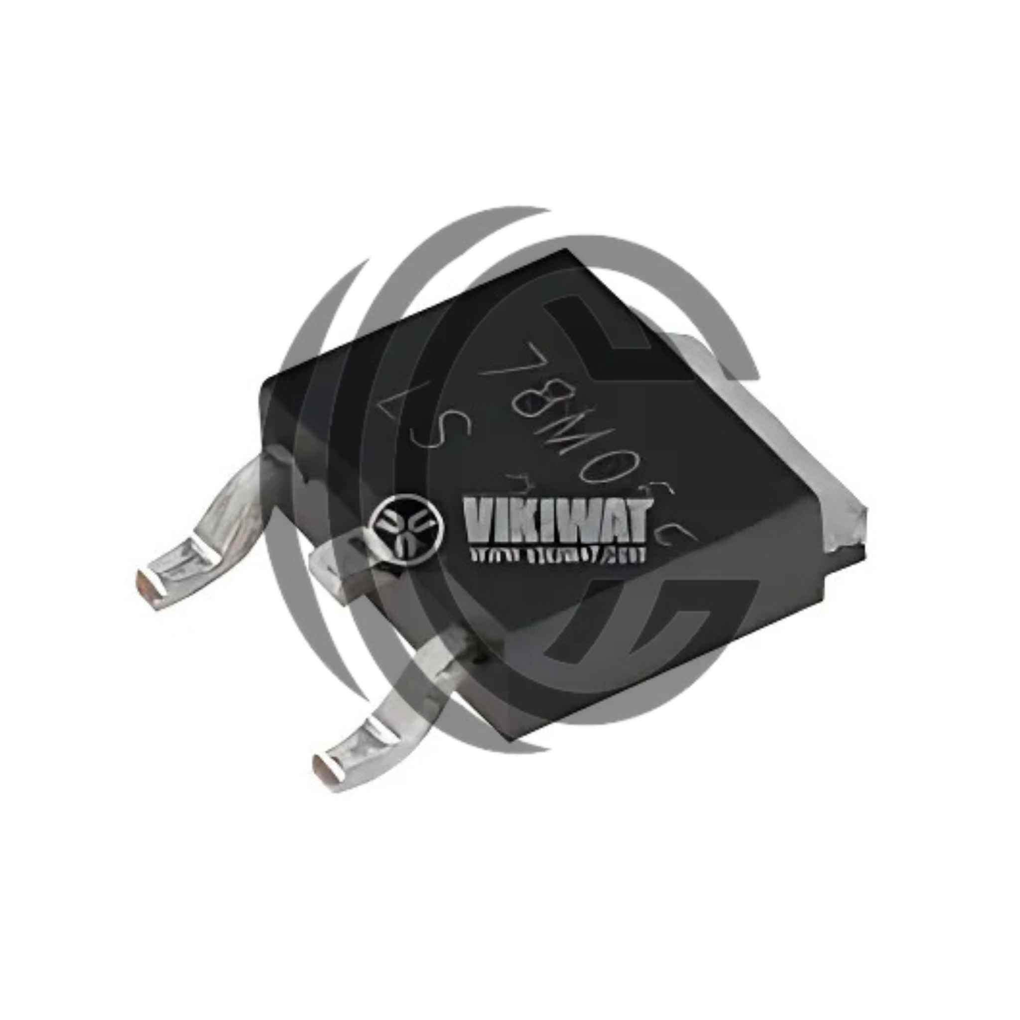78M05 voltage regulator component with three metal leads from The Component Centre